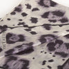 Valentino Sheer Grey and Purple Animal Print Scarf