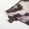 Valentino Sheer Grey and Purple Animal Print Scarf