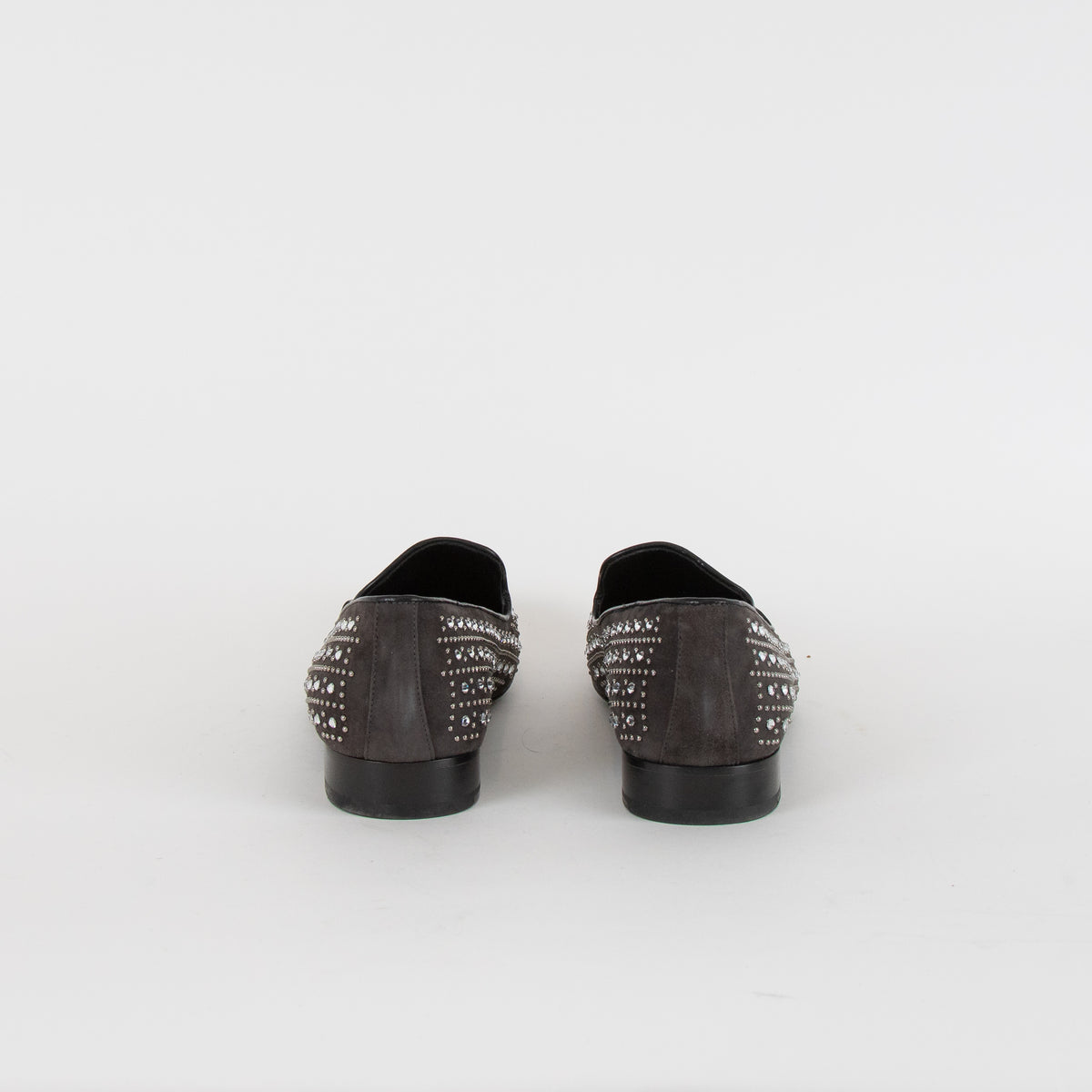 Church's Black Suede Crystal Classic Slipper