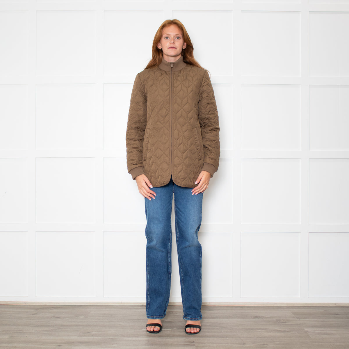 Ilse Jacobson Khaki Quilted Jacket