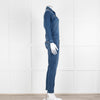 Ida Blue Front Zip Denim Jumpsuit