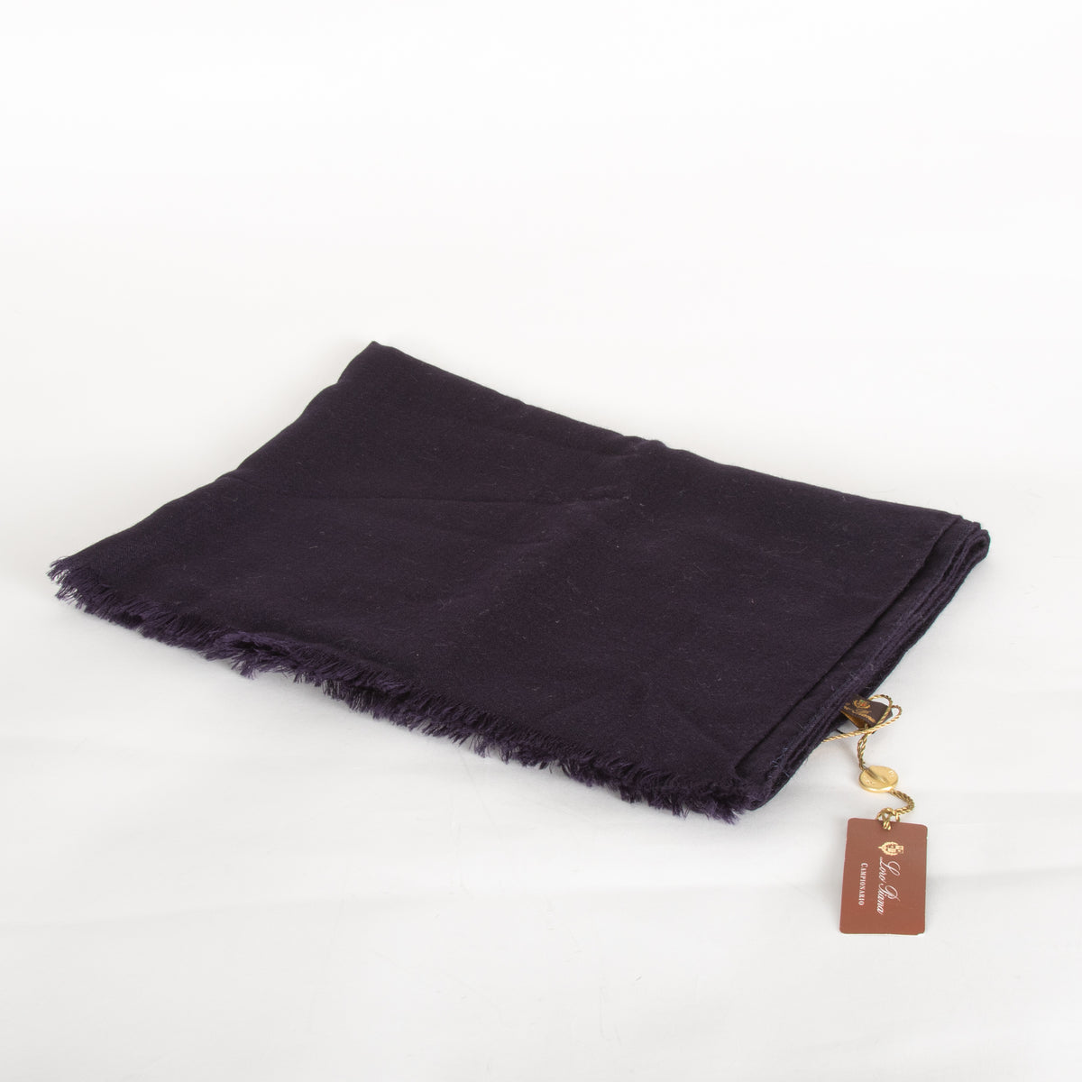 Loro Piana Indigo Cashmere Woven Scarf