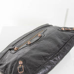 Balenciaga Moto Black Studd Clutch