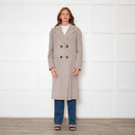 Luisa Cerano Double Face Sage Unlined Coat
