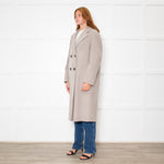 Luisa Cerano Double Face Sage Unlined Coat