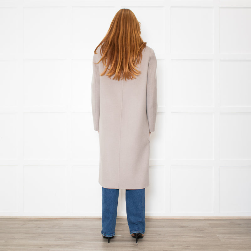 Luisa Cerano Double Face Sage Unlined Coat