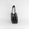 Chanel Quilted CC Shopper Tote Bag With Silver Hardware