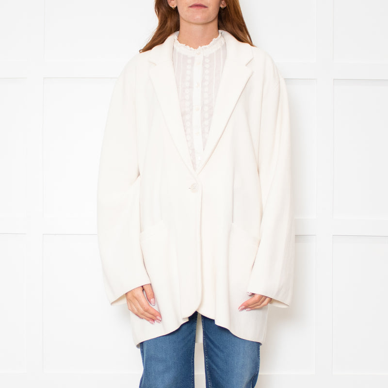 J Crew Cream Knit Jacket