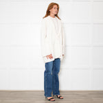 J Crew Cream Knit Jacket