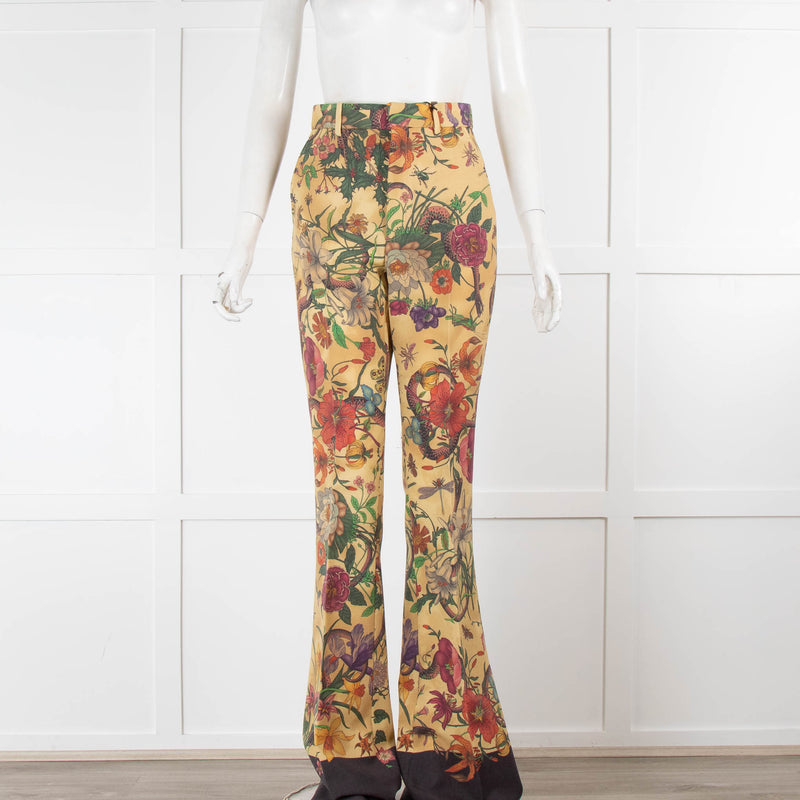 Gucci Floral Trousers And Waistcoat