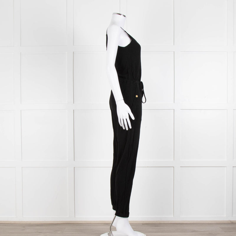 Me + Em Black Stretchy Sleeveless Jumpsuit