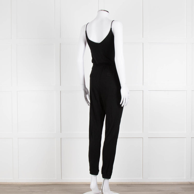 Me + Em Black Stretchy Sleeveless Jumpsuit