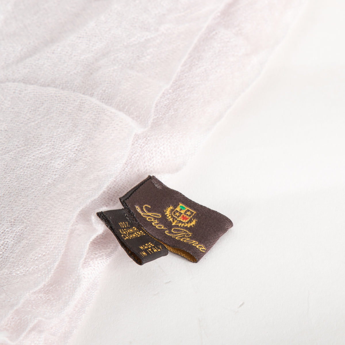 Loro Piana Lilac Cashmere Woven Scarf
