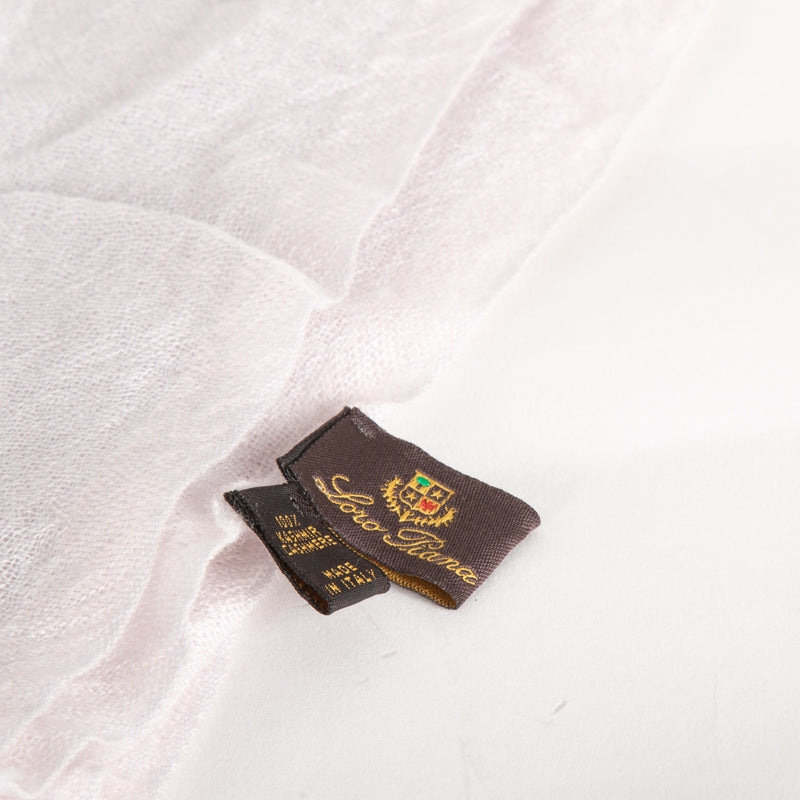 Loro Piana Lilac Cashmere Woven Scarf