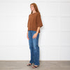 Marella Brown Short Sleeve Jumper