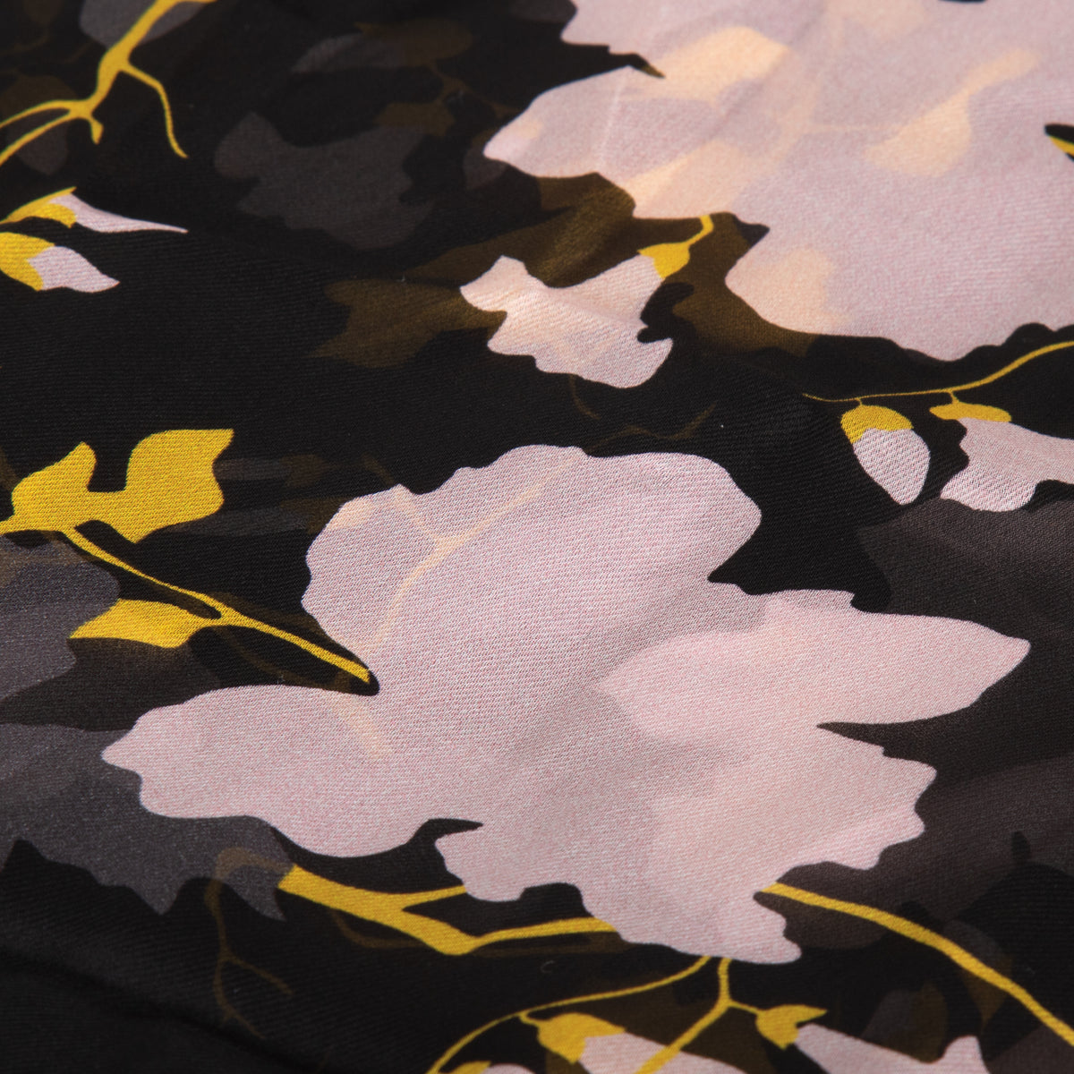 Salvatore Ferragamo Black, Yellow and Pink Sheer Scarf