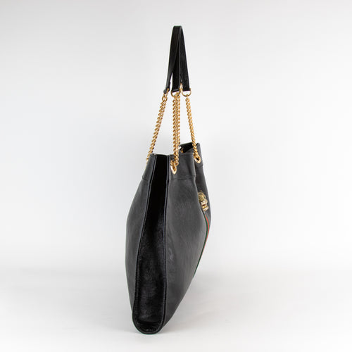 Gucci Black Leather Rajah Bag