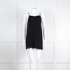 Sarah Pacini Black Crepe Strap Top