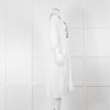 Bimba Y Lola White Cheesecloth Kaftan with Patterned Panel