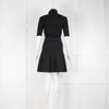 Claudie Pierlot Black Roll Neck Fit Flare Dress