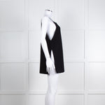 Sarah Pacini Black Crepe Strap Top