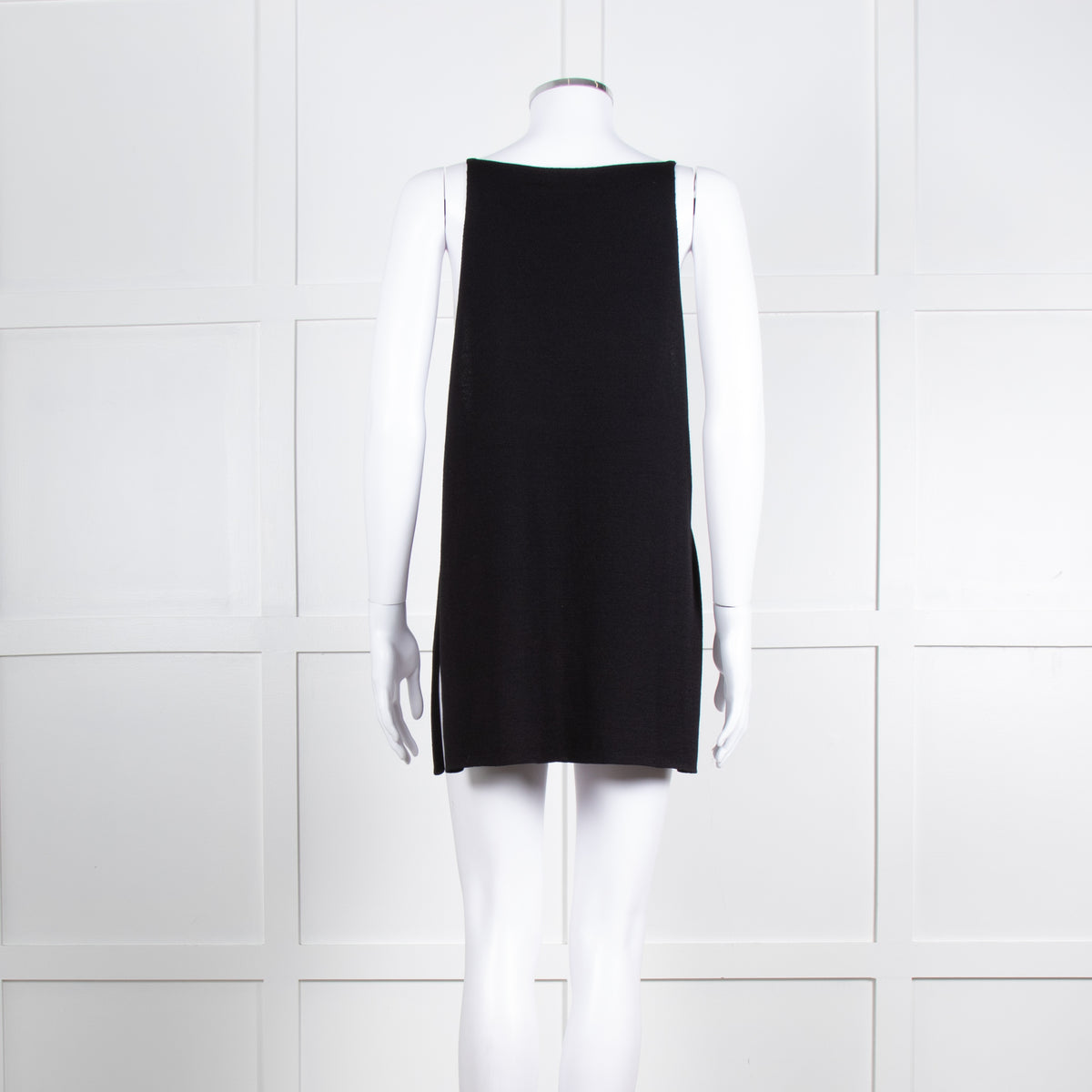 Sarah Pacini Black Crepe Strap Top