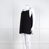 Sarah Pacini Black Crepe Strap Top