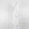 Bimba Y Lola White Cheesecloth Kaftan with Patterned Panel