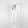 Bimba Y Lola White Cheesecloth Kaftan with Patterned Panel