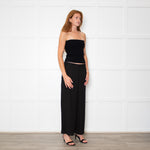 Theory Black Crepe Wide Leg Culottes