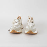Russell & Bromley Cream Lace Up Platform Trainers