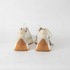 Russell & Bromley Cream Lace Up Platform Trainers