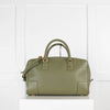 Loewe Khaki Green Amazona 28 Leather Handbag