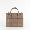 Mulberry Beige Croc Embossed Bayswater with Shoulder Strap