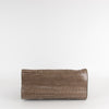 Mulberry Beige Croc Embossed Bayswater with Shoulder Strap