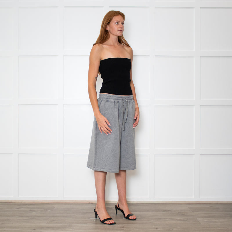 The Frankie Shop Rian Grey Jersey Sweatshorts