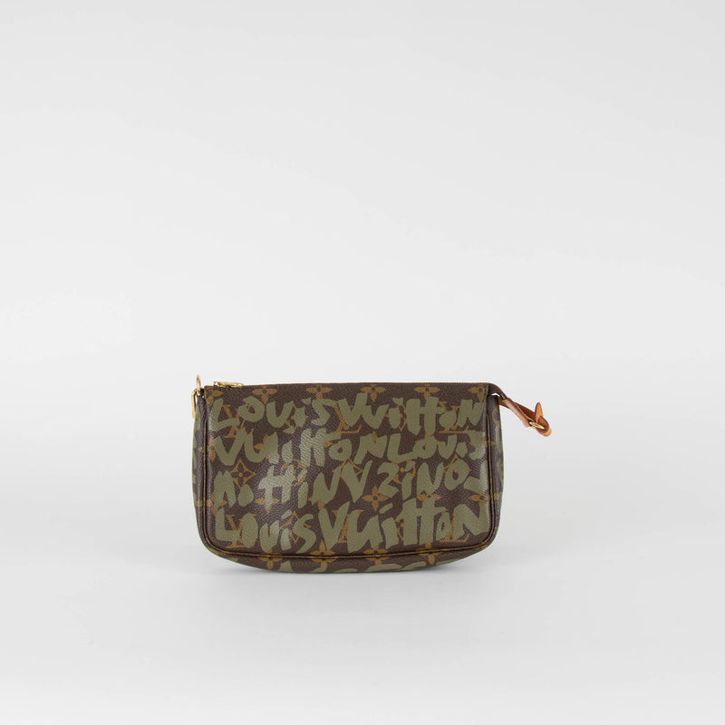 Louis Vuitton x Stephen Sprousse Brown Graffiti Monogram  Pochette