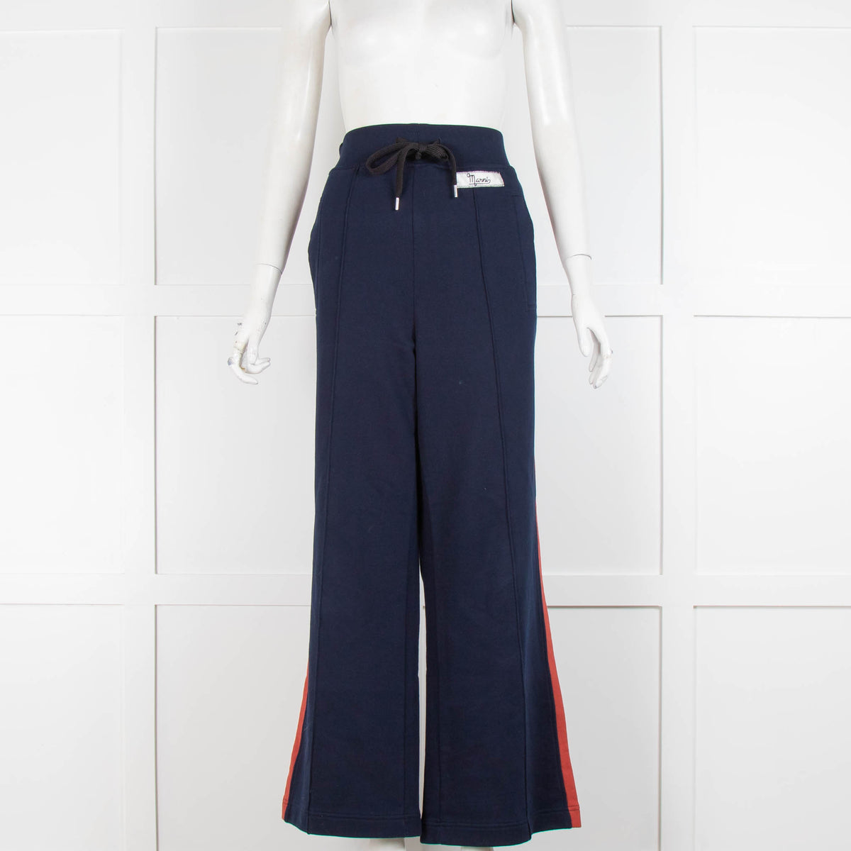 Marni Navy Blue Red Side Stripe Sweatpants Trousers
