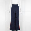 Marni Navy Blue Red Side Stripe Sweatpants Trousers