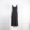 Iris & Ink Black 100% Silk Sleeveless Dress