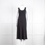 Iris & Ink Black 100% Silk Sleeveless Dress