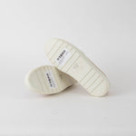 Vince Beige White Sole Wool Slip On Shoes
