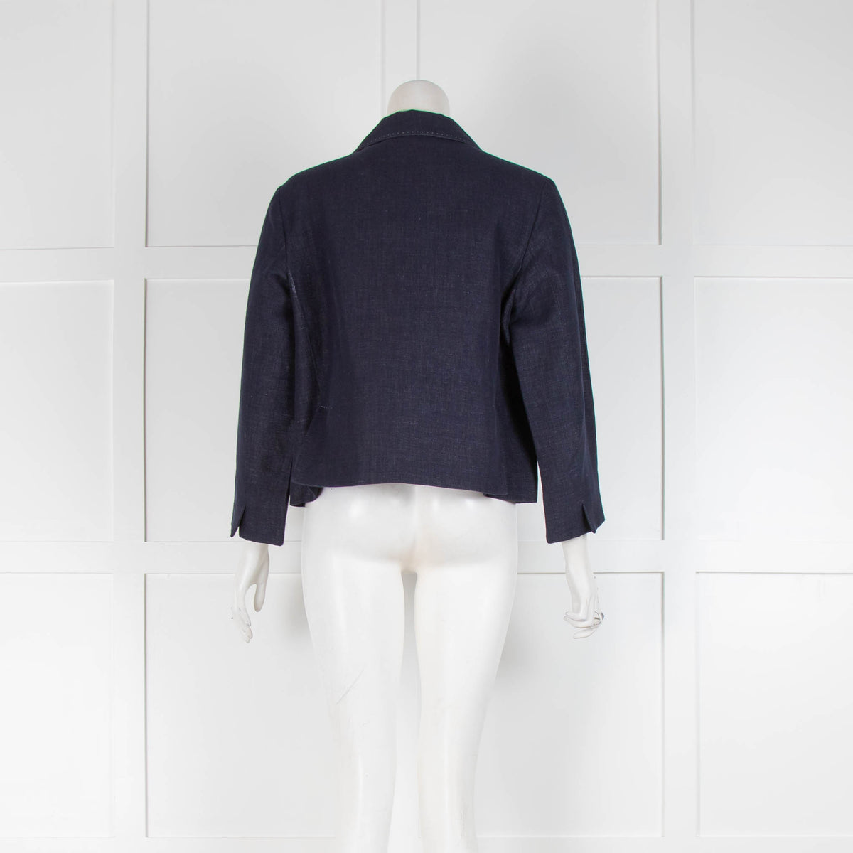 Weekend Max Mara Blue Denim Cropped Jacket