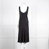 Iris & Ink Black 100% Silk Sleeveless Dress