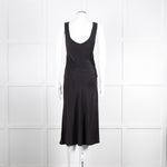 Iris & Ink Black 100% Silk Sleeveless Dress