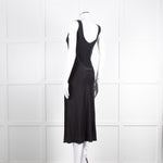 Iris & Ink Black 100% Silk Sleeveless Dress