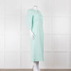 Emilia Wickstead Mint Green Boucle Dress With Toggle Front Detail