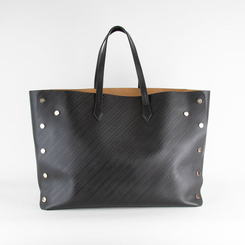 Givenchy Black Calfskin Embossed  Leather Bond Shopper Bag