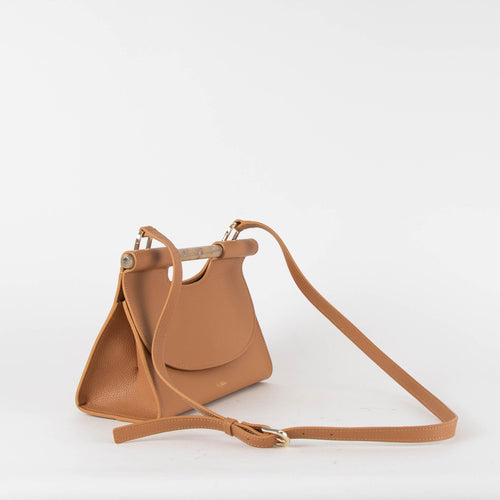 Bobbies Tan Leather Ancone Cross-Body Bag