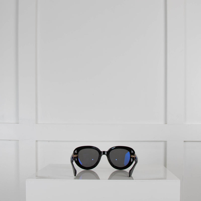 Vivienne Westwood Black Oval Sunglasses